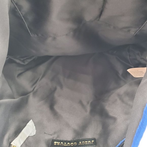 NEW Juicy Couture Eagle Wool Black Blue Gold Women's Bag Purse Handbag Tote NWT - Picture 10 of 16